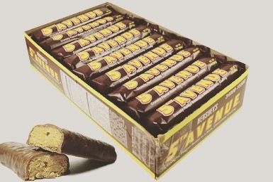 Box of 5th Avenue Candy Bars