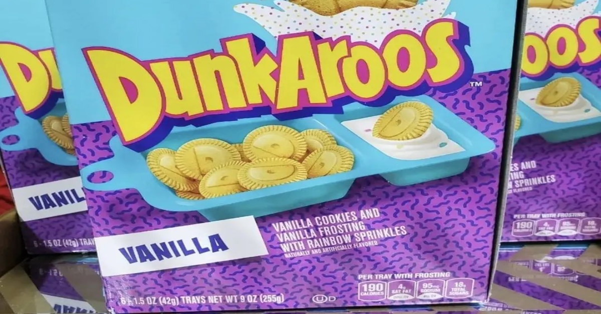Dunkaroos 6 Pack Snack Vanilla Creme Rainbow Sprinkles Nostalgia Rare Limited 
