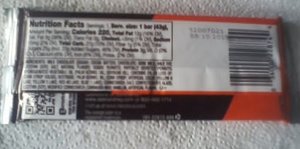 Hersheys Bars With Reeses Pieces Back of Package