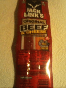 Jack Links Beef and Cheese Back of Package