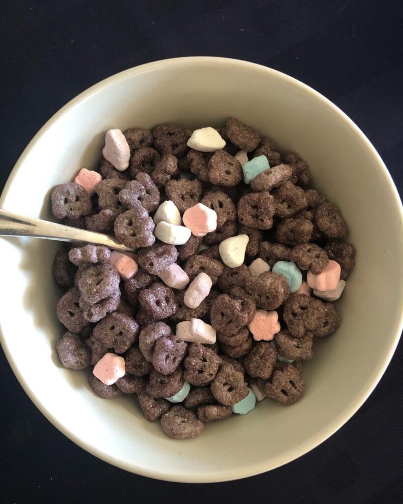 Boo Berry Cereal in Bowl