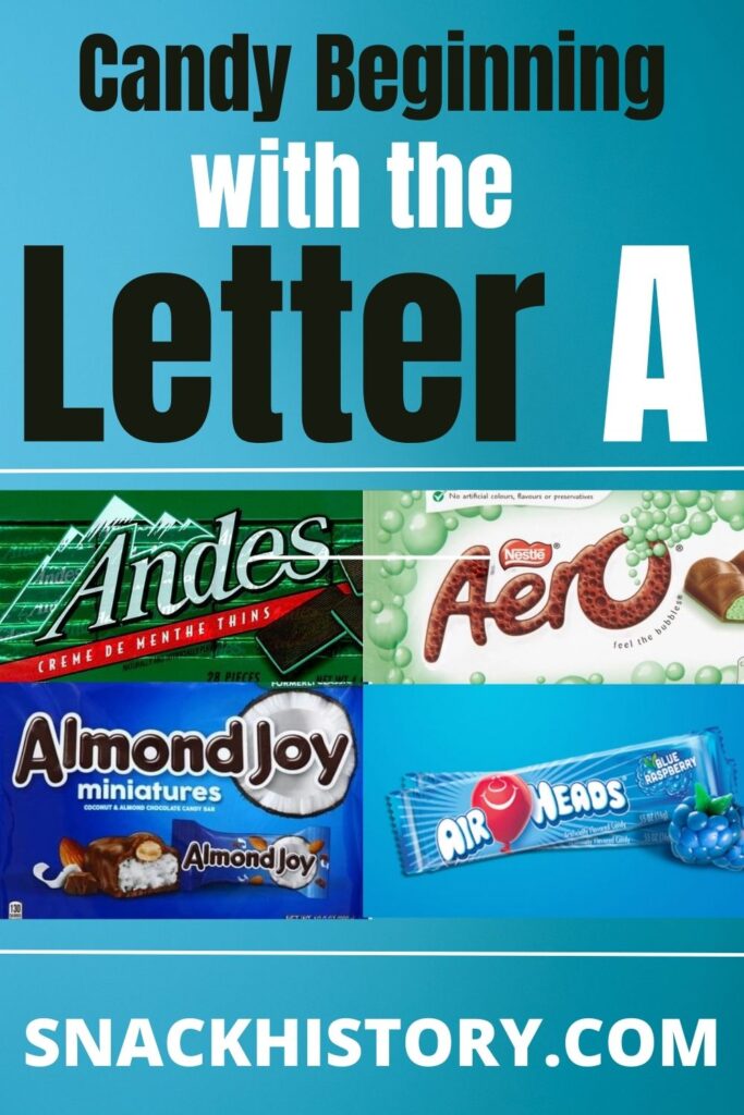 Candy Beginning with the Letter A