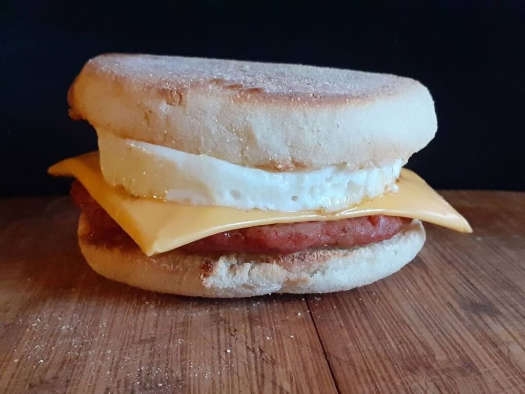 spam and egg mcmuffin
