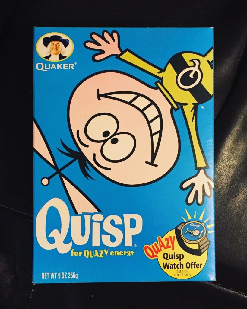 Quisp Cereal Front of Box