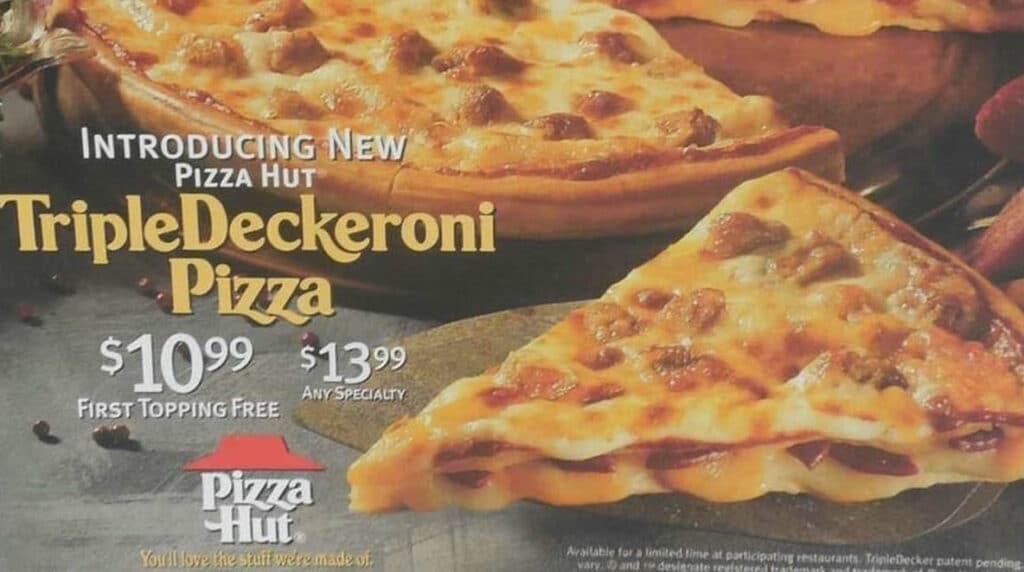Triple Deckeroni Pizza