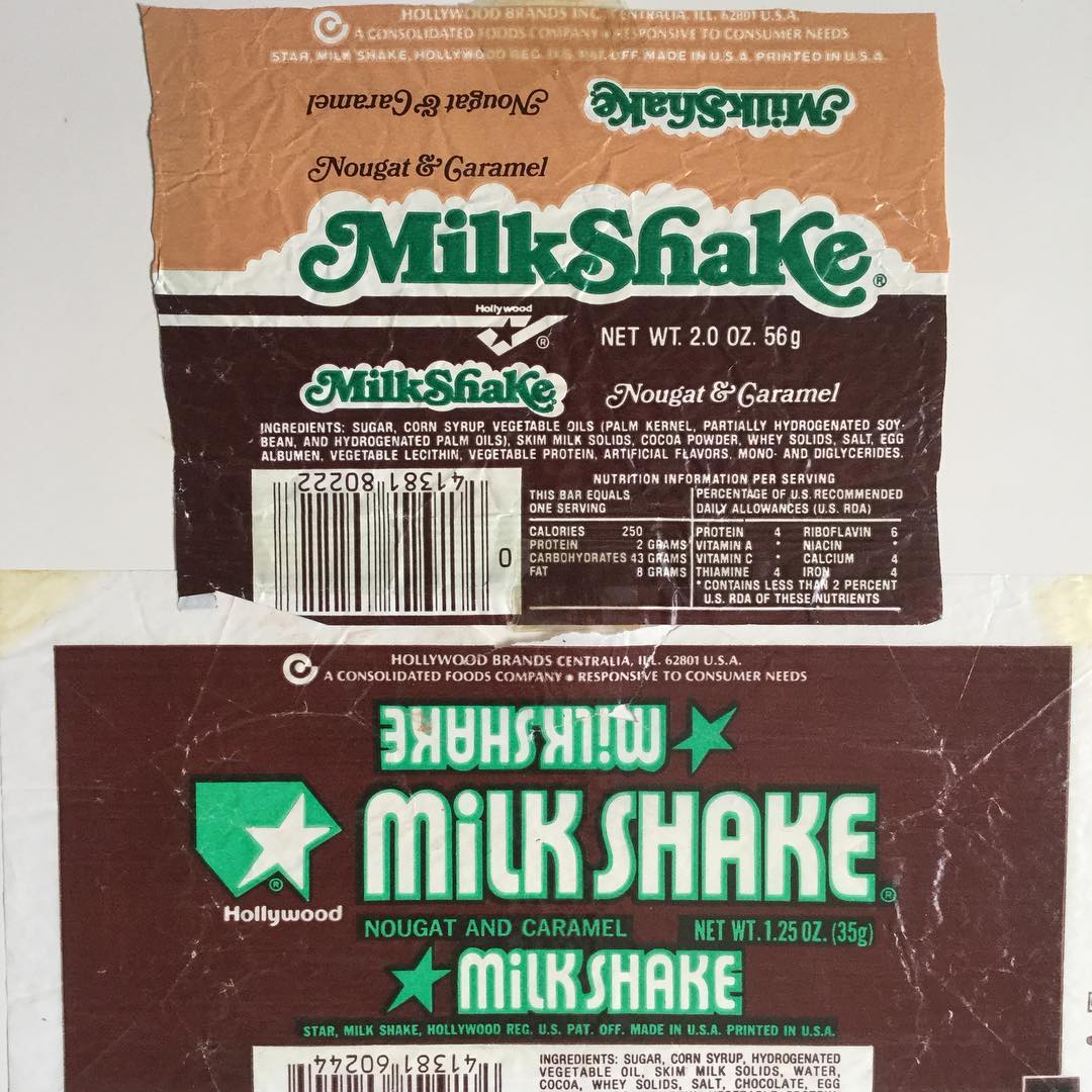 Milkshake Candy Bar Packet