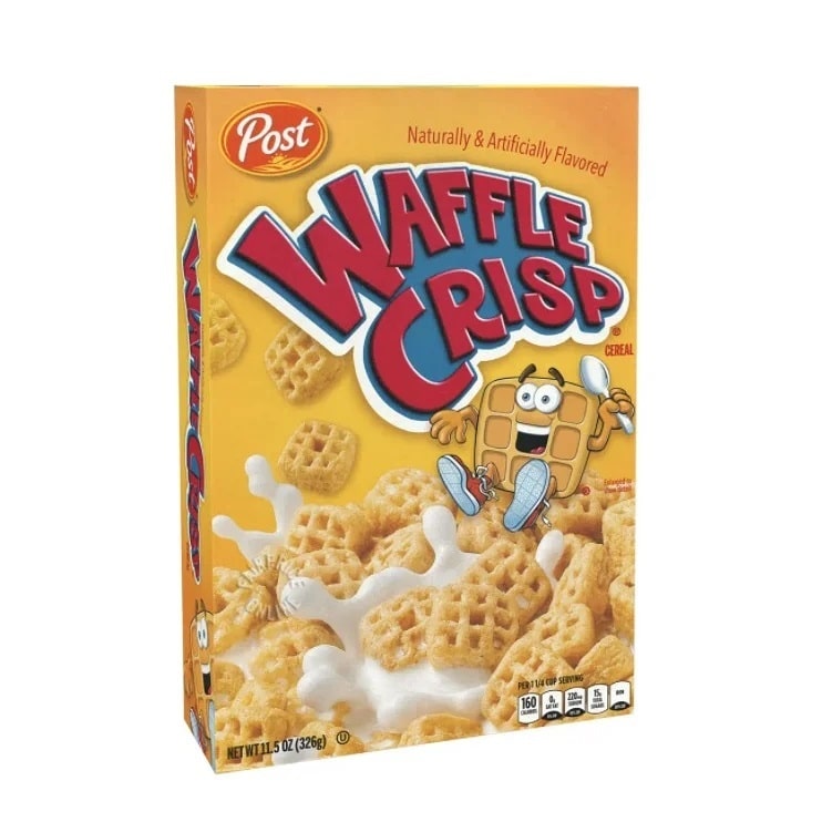 Waffle Crisp Cereal Box