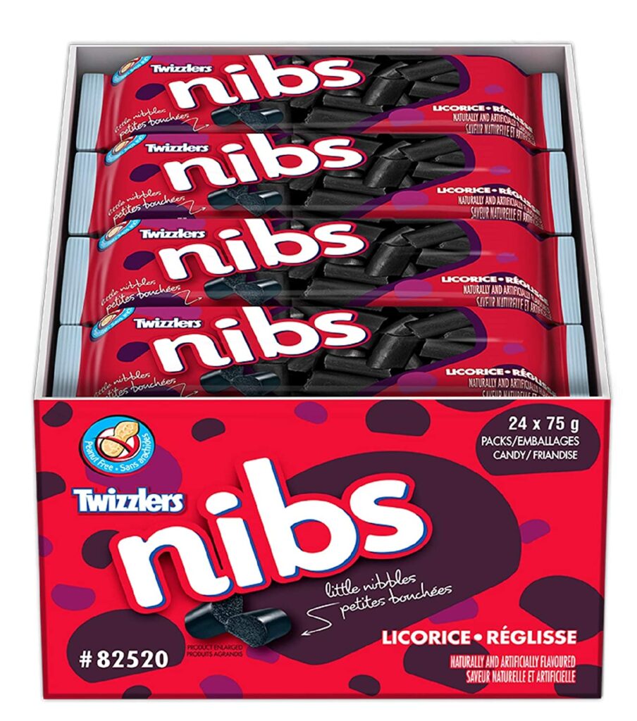 Twizzlers Nibs Black Licorice Candy