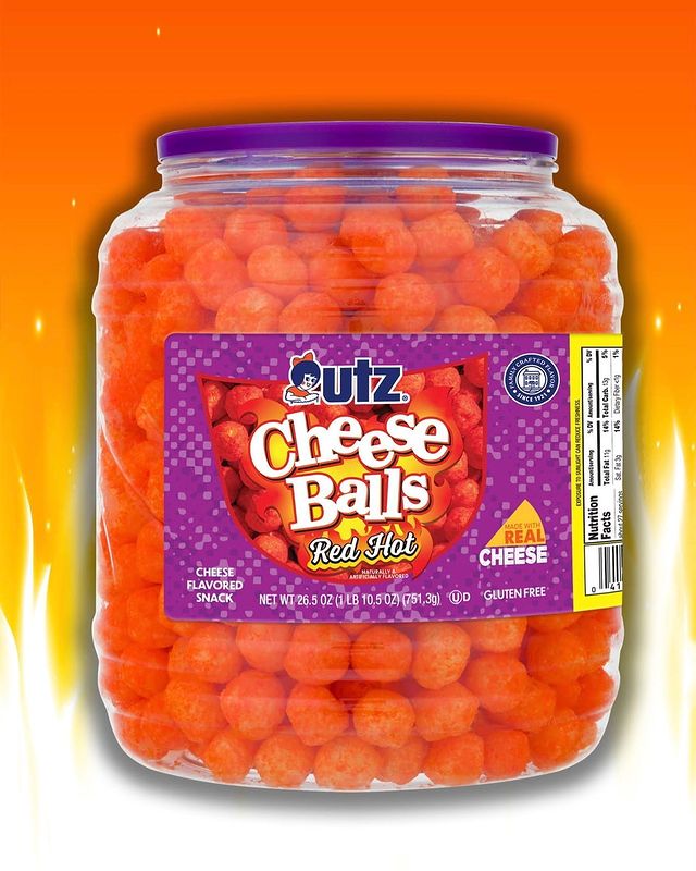 UTZ Cheese Balls Red Hot