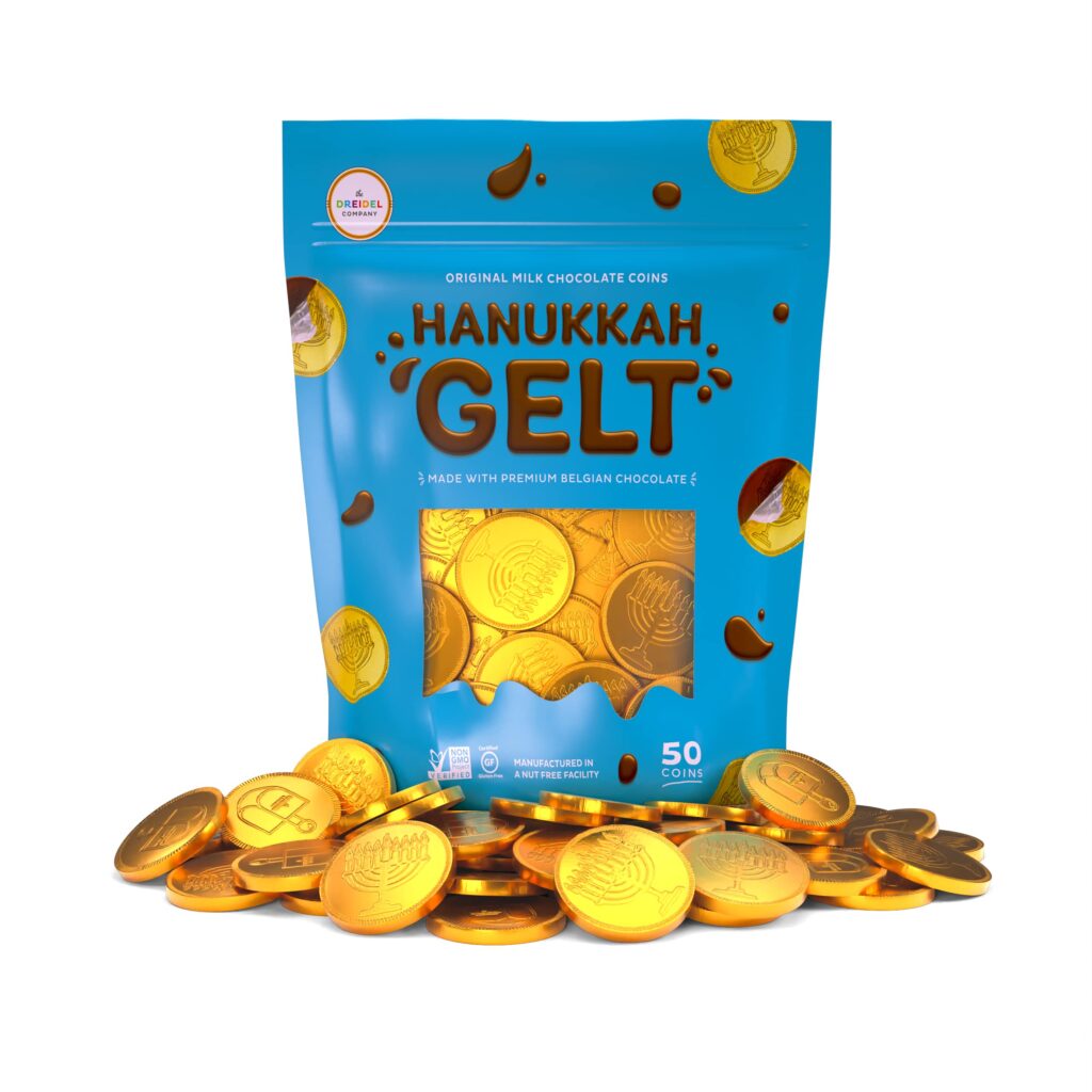 Hanukkah Gelt Milk Chocolate Gold Coins