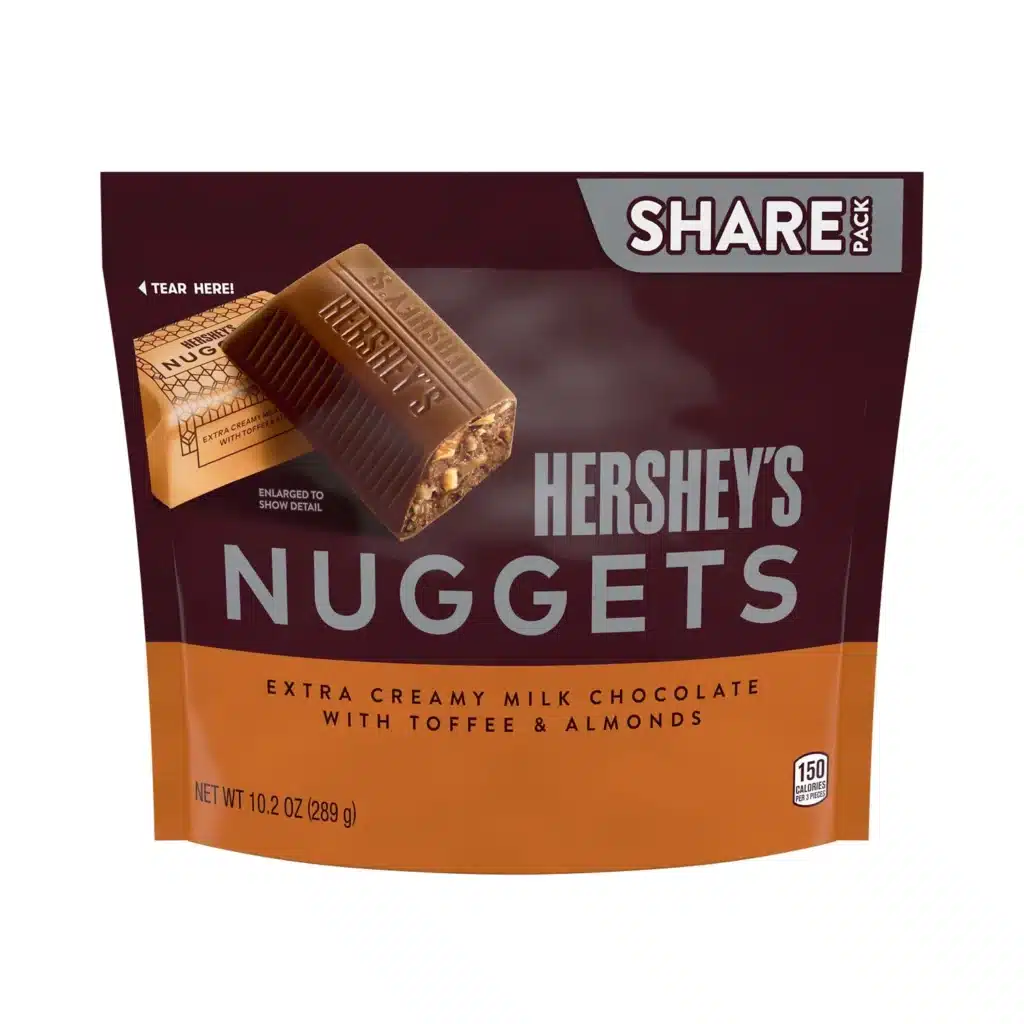 Hershey's Nuggets Milk Chocolate, Toffee and Almonds Candy
