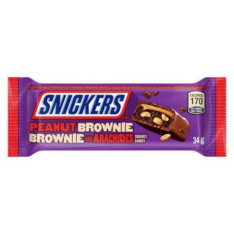 Snickers Peanut Brownie Candy Bars