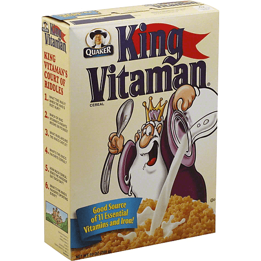 King Vitamin Cereal Box