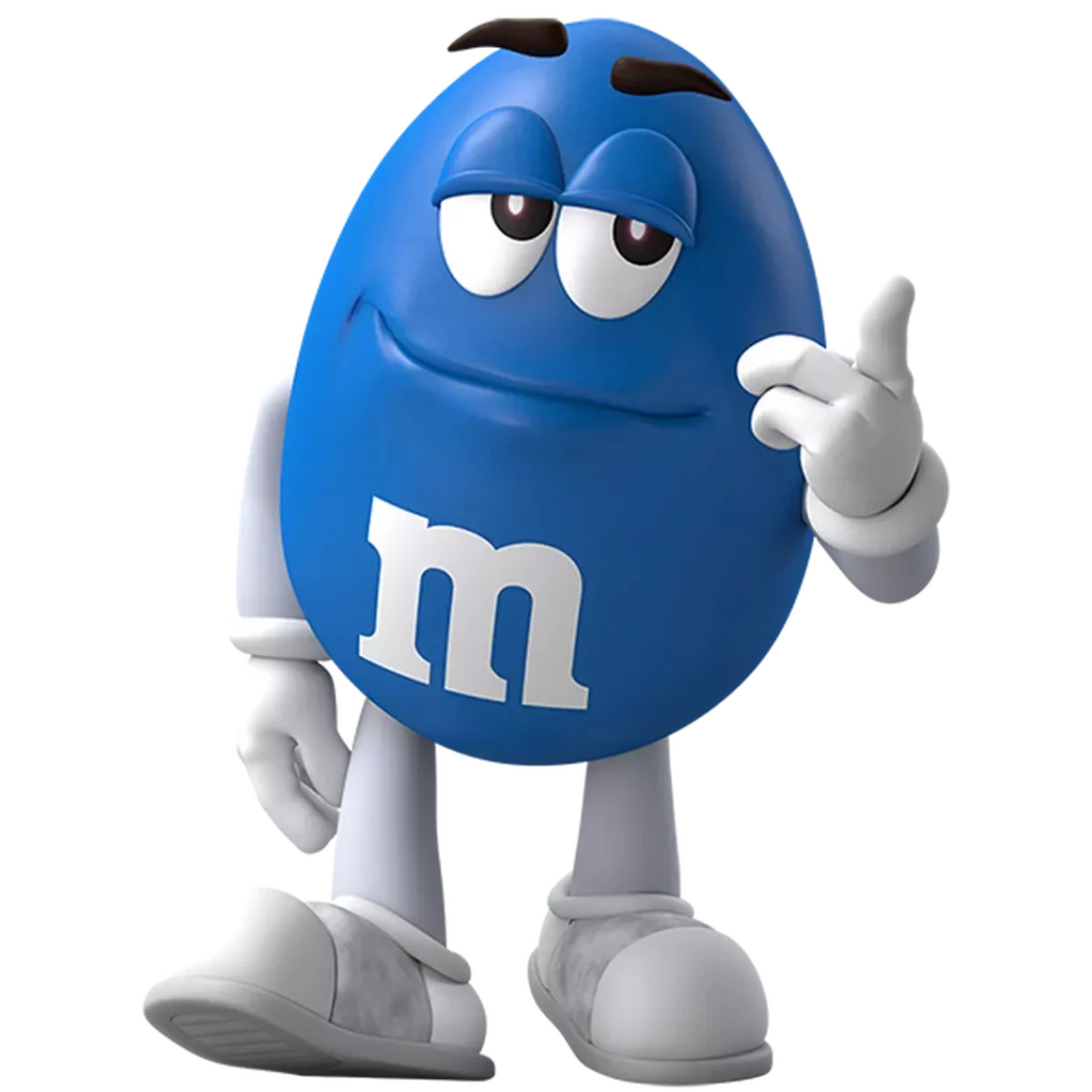 Blue M&M Character