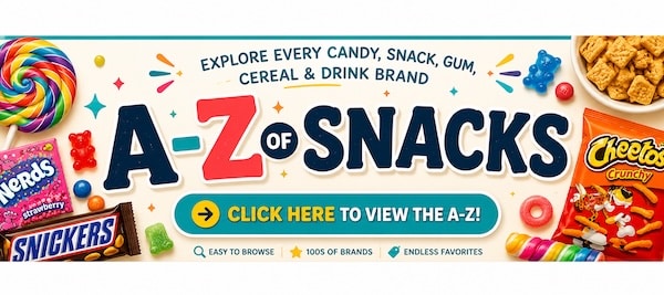 A-Z List of snack banner