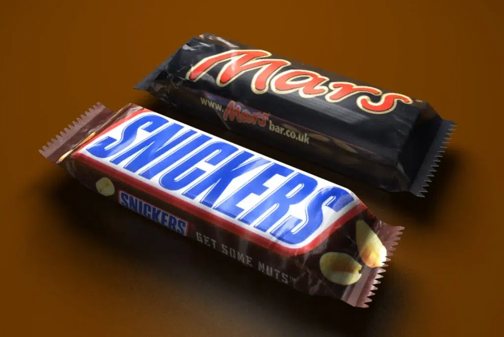Snickers and Mars Bars